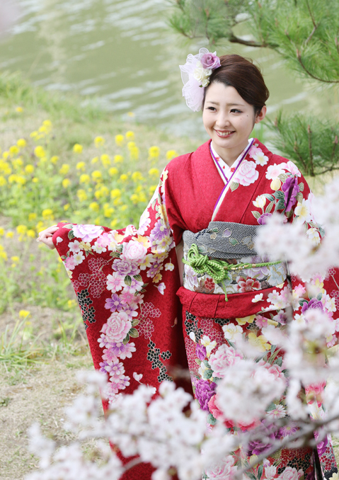 振袖出張撮影　京都の写真館スタジオアイ（長岡京・嵐山・大原野）