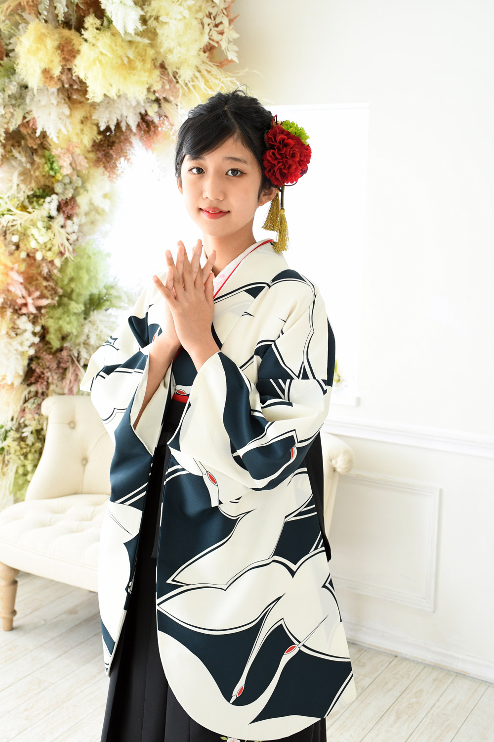小学生卒業式　着物・袴レンタル衣装 フルセットキャンペーン(4大特典付き)　京都の写真館スタジオアイ