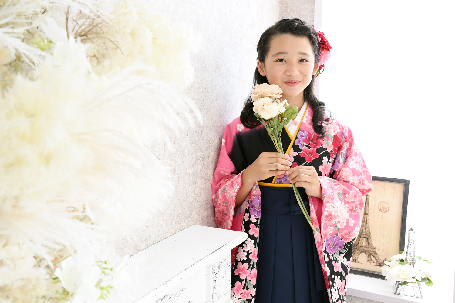 2025年小学生卒業式着物・袴レンタル衣装フルセットキャンペーン　京都の写真館スタジオアイ