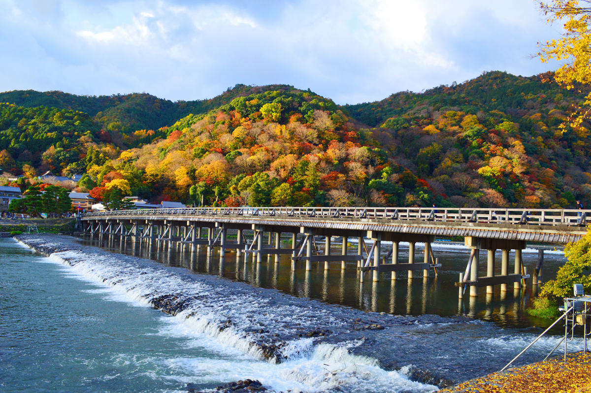 魅力あふれる撮影スポット 渡月橋